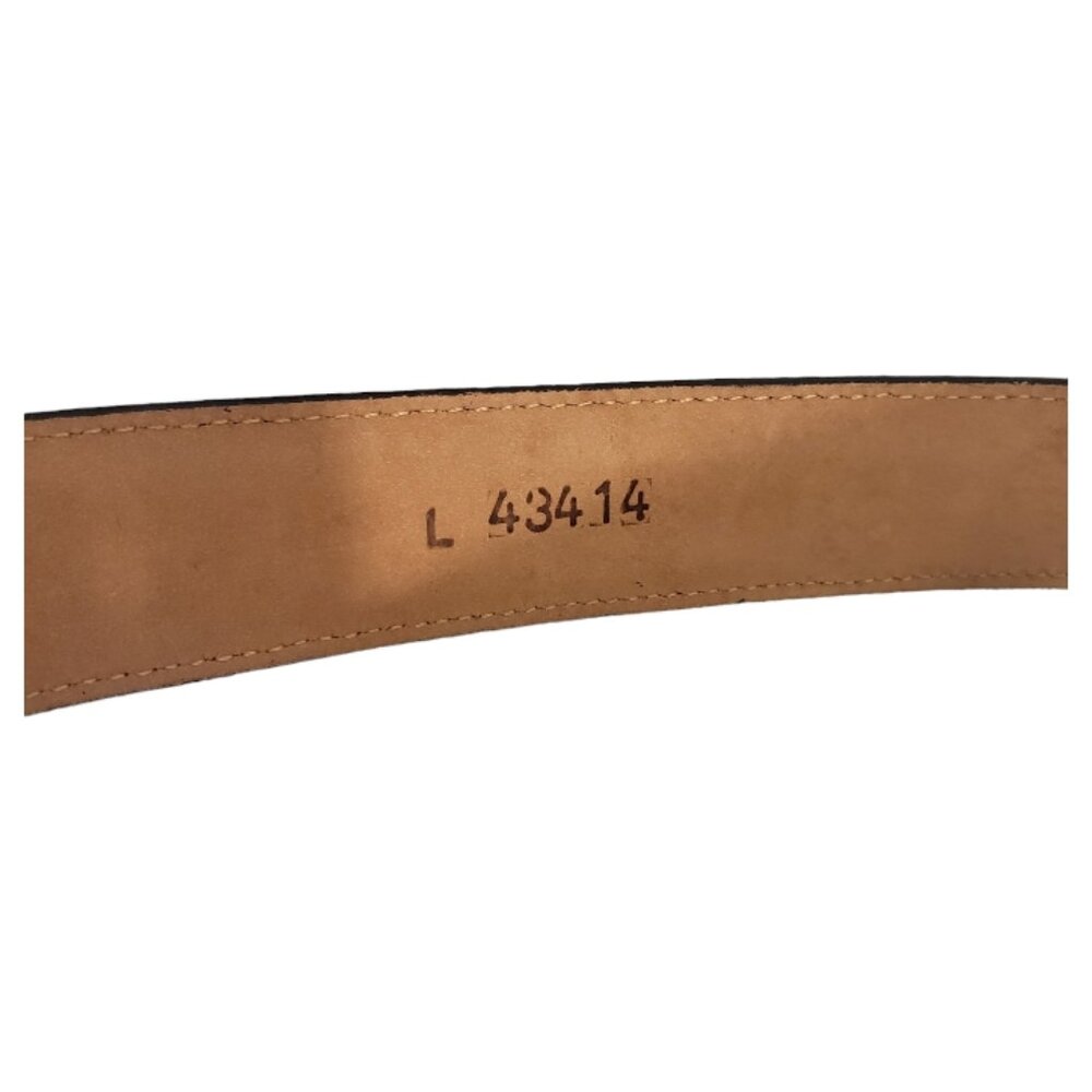 Brighton Vintage Black and Silver Tone Ladies Belt L 40" - Picture 6 of 12